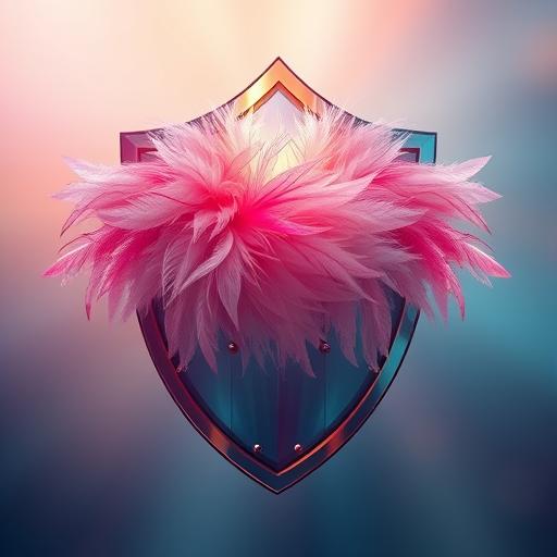 Abstract image of a colorful shield, representing strong habits as protection