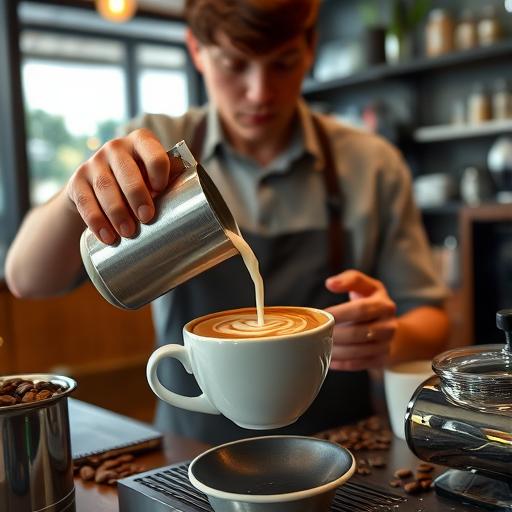 Artisan barista crafting coffee representing precision in overcoming obstacles