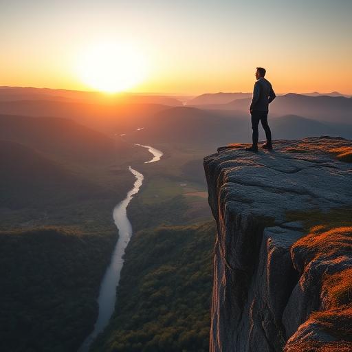 Leader standing in serene nature representing growth habits