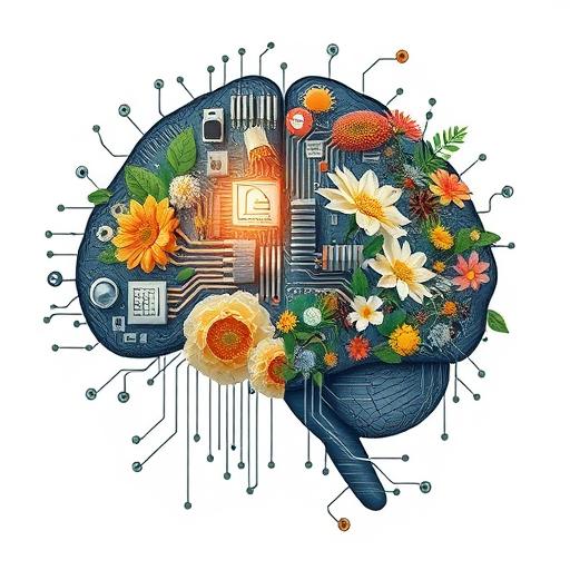 Abstract brain image representing habits and routines