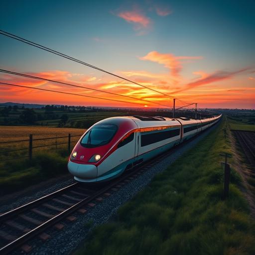 High-speed train symbolizing unstoppable momentum