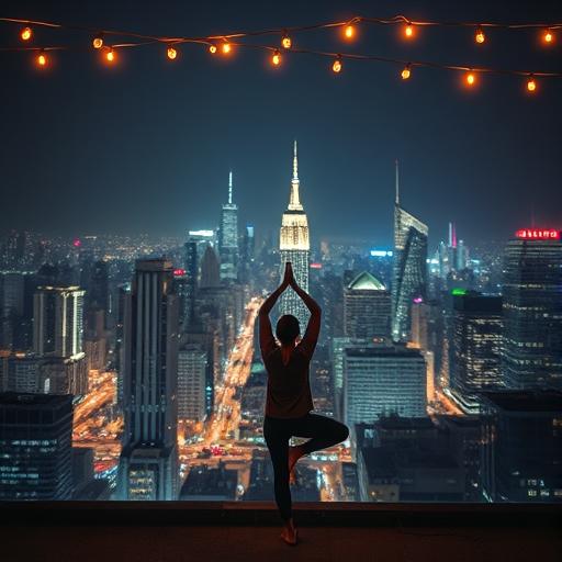 Bustling cityscape at night symbolizing ambition and limitless potential