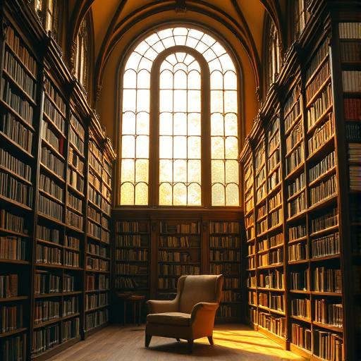 An elegant library representing a community gathering space, reminding us of the connection through pet ownership.