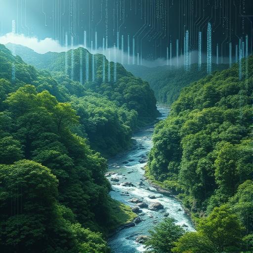 Surreal montage of a vast digital landscape symbolizing infinite opportunities