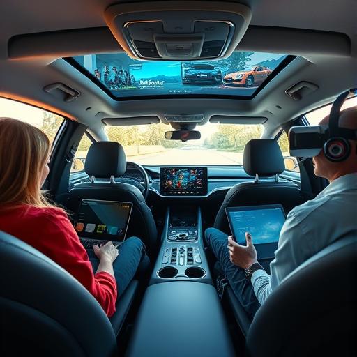 The interior of a high-tech electric vehicle showcasing innovation and resilience.