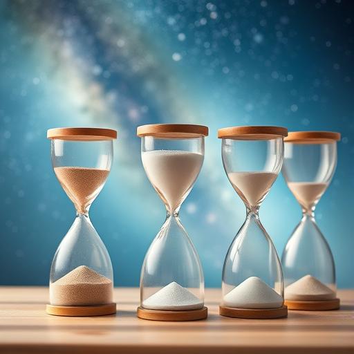 Hourglasses representing discipline and the steady passage of time