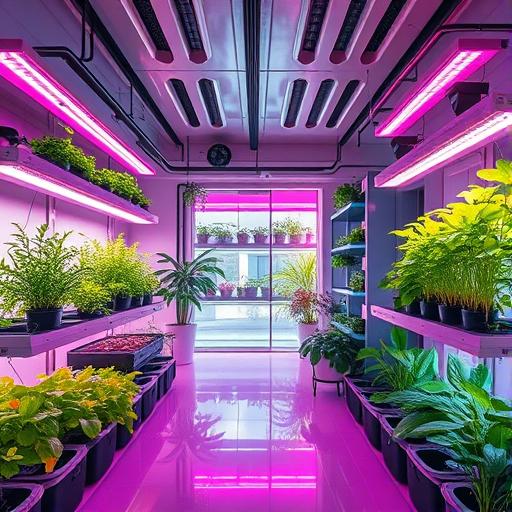 Artistic depiction of a futuristic home interior featuring smart technology