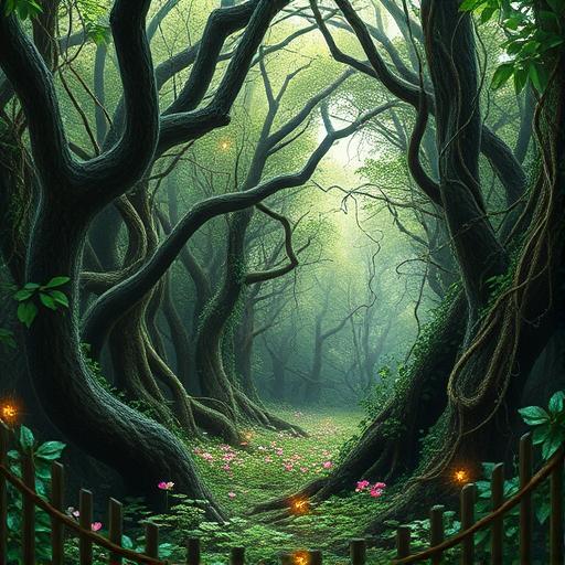 A forest illustrating organic growth and development
