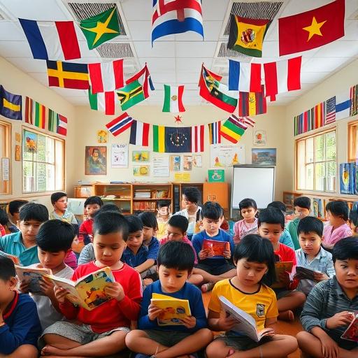 Children in a classroom learning together, representing daily habits and growth