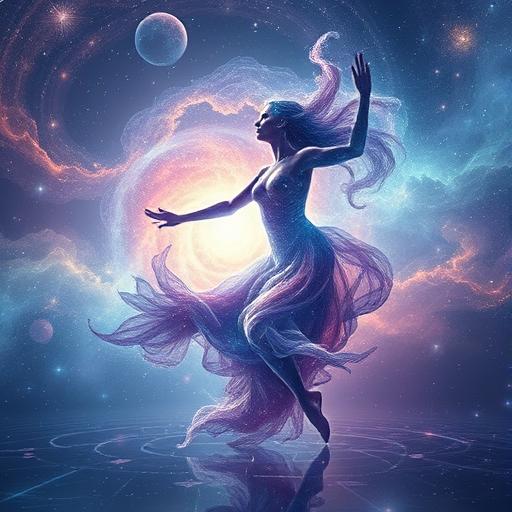 Digital dreamscape illustrating creative thinking