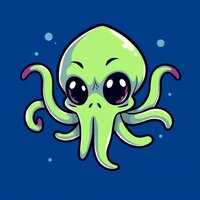 Cute Squid Character