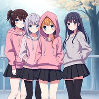 The Four Anime Friends