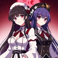 Albedo and Shalltear Bloodfallen