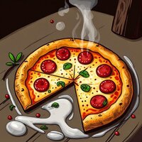 Pizza Baked by Penguins