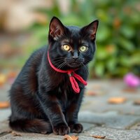 Loving Black Cat