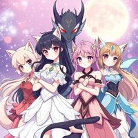 Fantasy Ensemble of Magical Beings