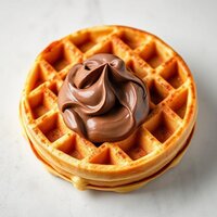 Choco-Cream Cheesed Waffle