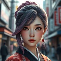 Urban Kimono Girl