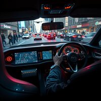Cyberpunk AI Vehicle