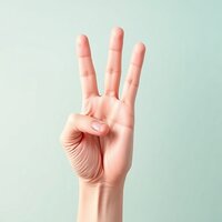 Sign Language Peace Gesture