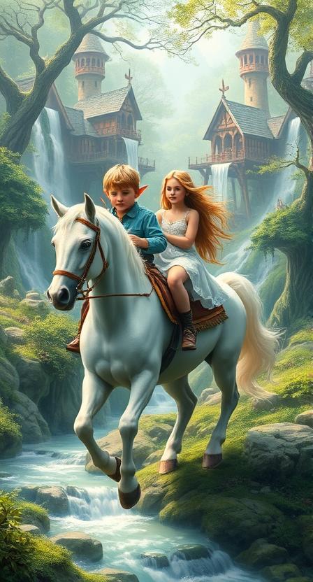 elves_childrenon_white_horse_0