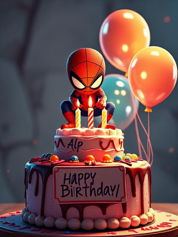 cute_spidermanon_birthday_cake_0