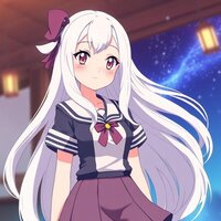 Young White-Haired Girl