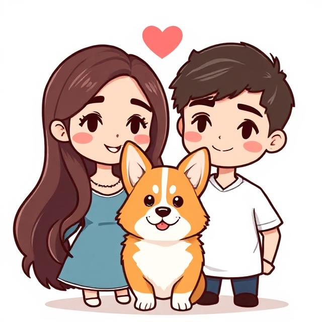 chibi_couplewith_corgi_0