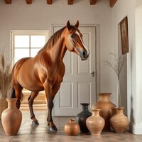 Horse in House