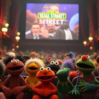 Audience Watching Muppets Movie at a Theater