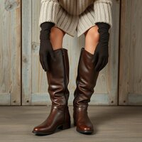 Stylish female figure in fashion attire