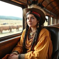 Cherokee Woman in the Wild West