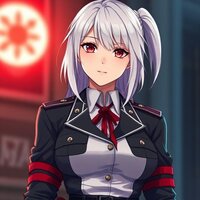 White-Haired Military Cadet