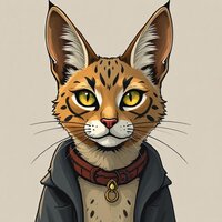 Anthro Serval Cat