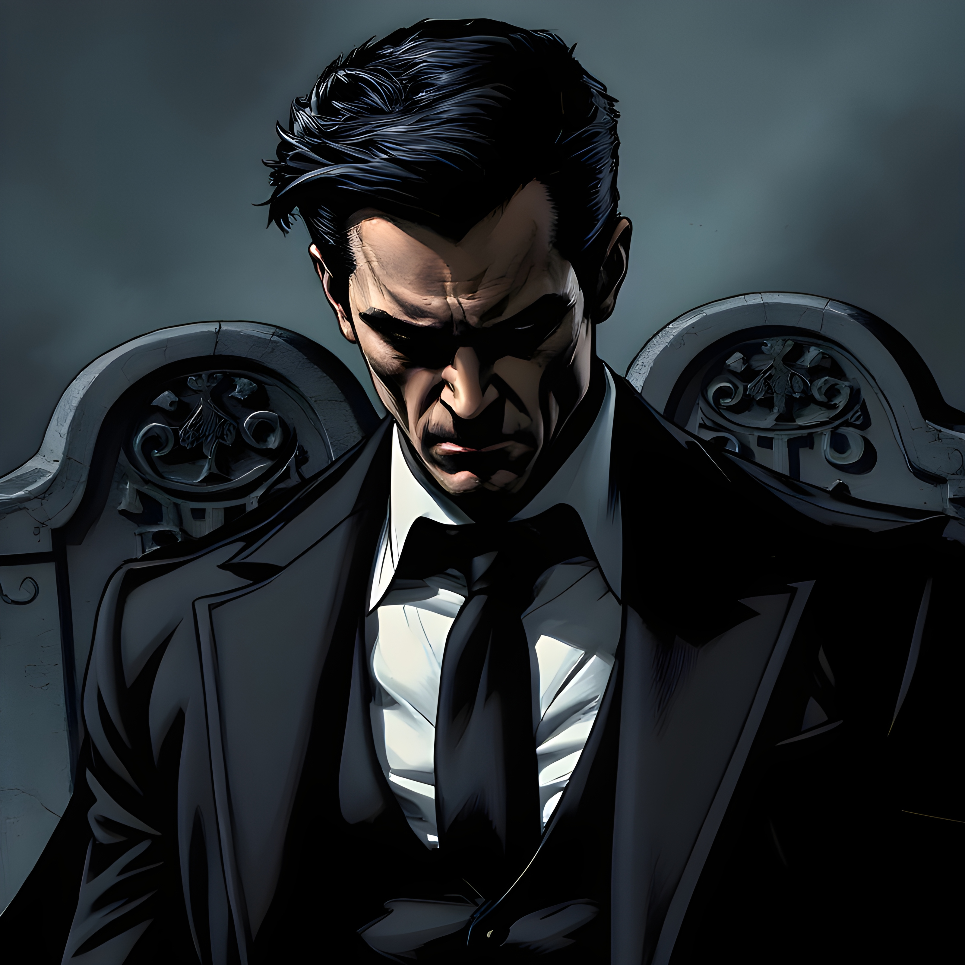 older_bruce_waynewithscarsinacomiccoverstyle_0