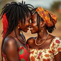 African Girls in Love