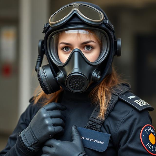 Ppe In Police Police Woman in PPE