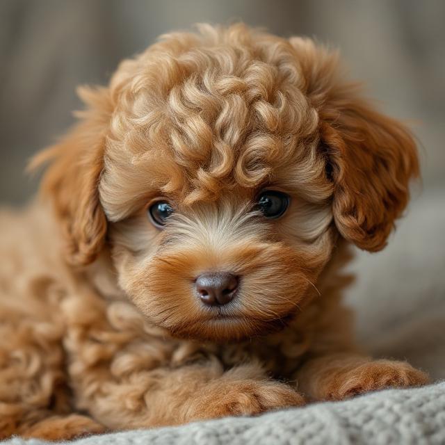 Curly-Coated Puppy