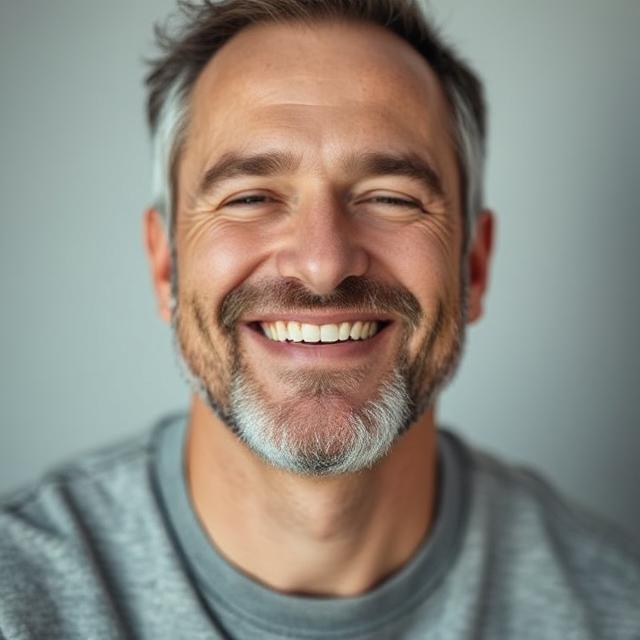 Peaceful Smiling Man