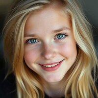 A cheerful youth with golden locks