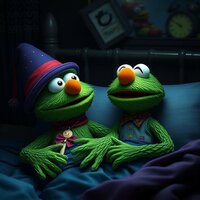 Sesame Street Bedtime Grover and Kermit