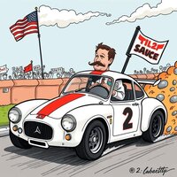 Race Car Powered by 1,2 Sauce