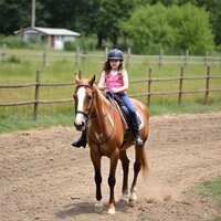 Girl Riding Horse