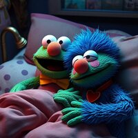 Sleepy Sesame Street Characters