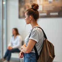 Teenage Girl Waiting