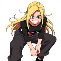 Mischievous Anime Character