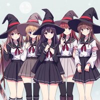 Anime Witch Schoolgirls