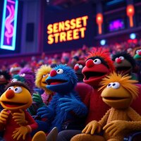 Sesame Street Audience Watching The Muppets