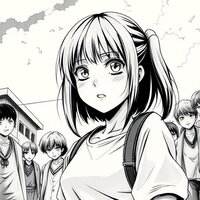 Bully Girl in School Scene