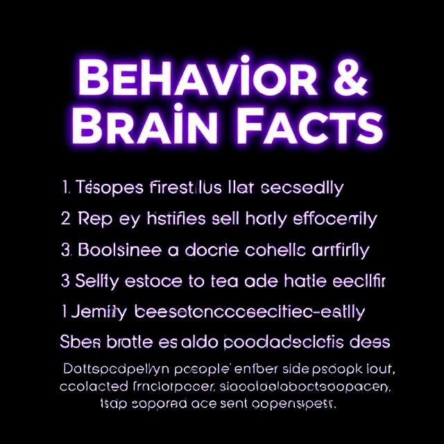 Behavior & Brain Facts Poster
